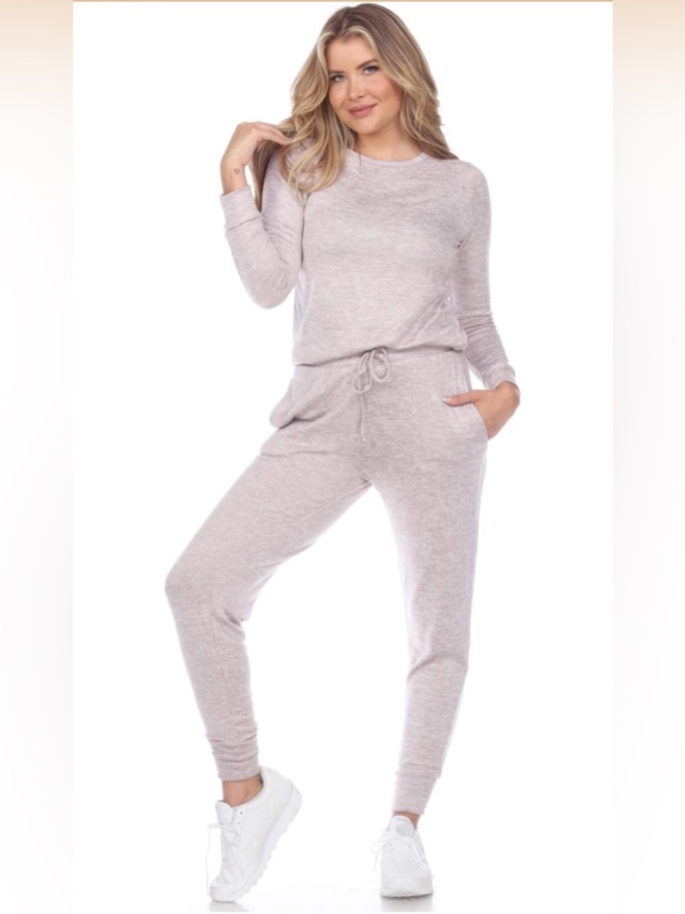 Women’s beige matching lounge set